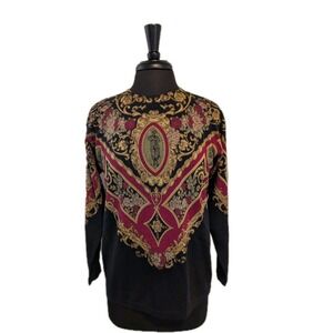 Women's Marex Italia 100% Light Merino Wool Equestrian Sweater Unisex Large